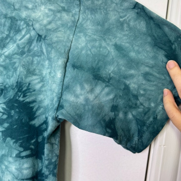 The Mountain Teal Graphic Egypt Tee Cotton size M King Tut Pharaoh Snake Tie Dye - Picture 7 of 8